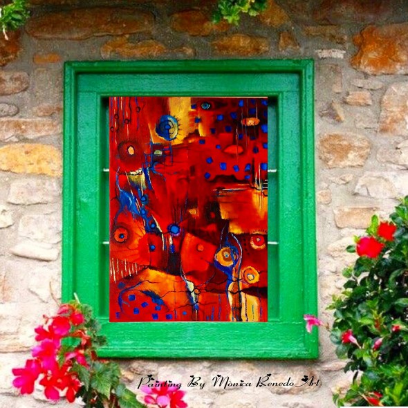 Ventanas Al Arte.Painting By Monica Renedo