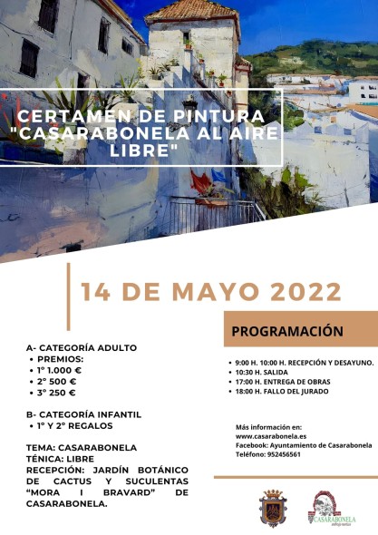 IV CERTAMEN DE PINTURAS AL AIRE LIBRE CASARABONELA