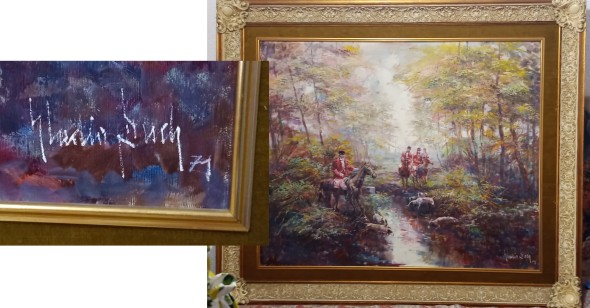 Averiguar pintor de este cuadro que tengo porque no entiendo la firma.
