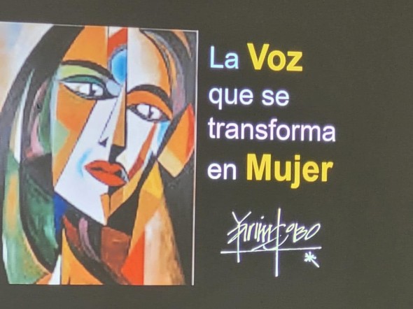 La Voz que se transforma en Mujer. By: Andréa Guerra Peña