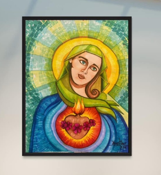 Obra: Ave María (Curaduría) Yarime Lobo Baute