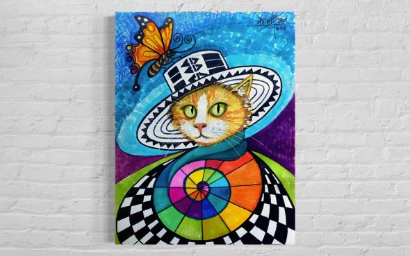 Obra: Confidente Felino (Curaduria) Yarime Lobo Baute