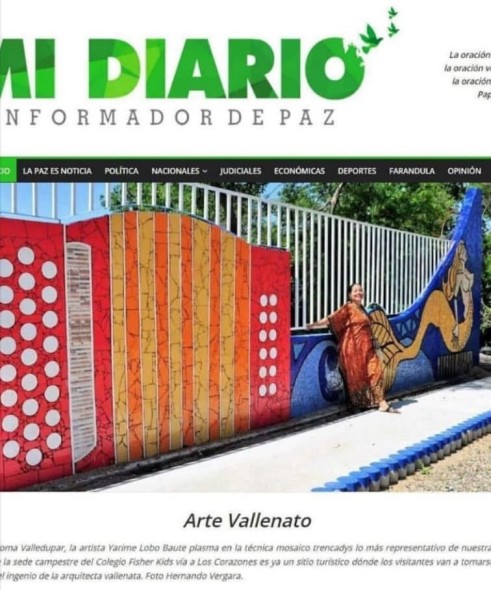 Obra en Mosaicos RAICES de Yarime Lobo Baute (Curaduria)
