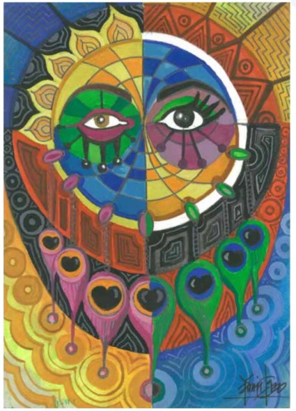 Tejidos de Luz: Guardianes Oníricos del Territorio- Obra: Ven Conmigo de Yarime Lobo, inspirada en la mirada visionaria de Agustin Arteaga