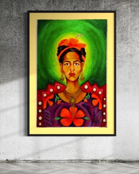 El lienzo de la Esperanza que Florece en el dolor,. By: Yarime Lobo Baute