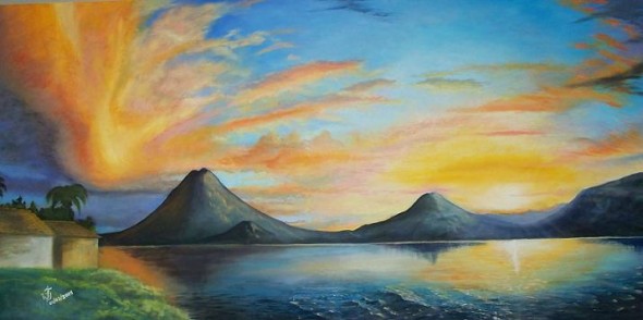 Obra de arte: Lago Atitlan Artistas y arte. Artistas de la tierra