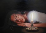 <a href='https://www.artistasdelatierra.com/obra/146068-ni%C3%B1a-con-vela.html'>niña con vela » Rosana Picornell<br />+ más información</a>