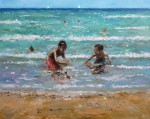 <a href='https://www.artistasdelatierra.com/obra/153628-Ni%C3%B1os-en-la-playa.html'>Niños en la playa » Rubén de Luis<br />+ más información</a>