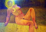 <a href='https://www.artistasdelatierra.com/obra/155858-Fusi%C3%B3n-de-Girasol-sobre-estera.html'>Fusión de Girasol sobre estera » Elsa Ordoñez<br />+ más información</a>