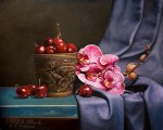 <a href='https://www.artistasdelatierra.com/obra/158624-Cerezas-dulces-con-orquideas-hermosas.html'>Cerezas dulces con orquideas hermosas » Jorge De Alba De Alba<br />+ más información</a>